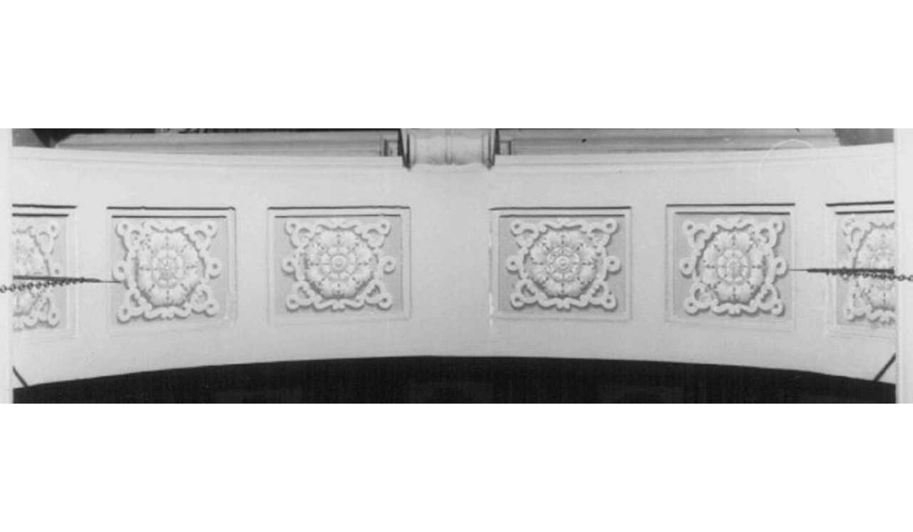 motivo decorativo a rosette (dipinto, elemento d'insieme) - ambito veneto (sec. XIX)