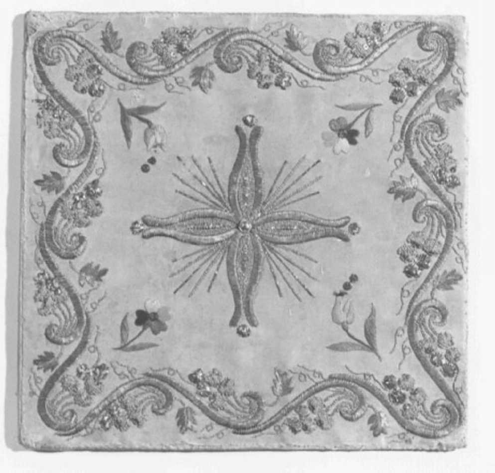 borsa, elemento d'insieme - manifattura italiana (prima metà sec. XIX)