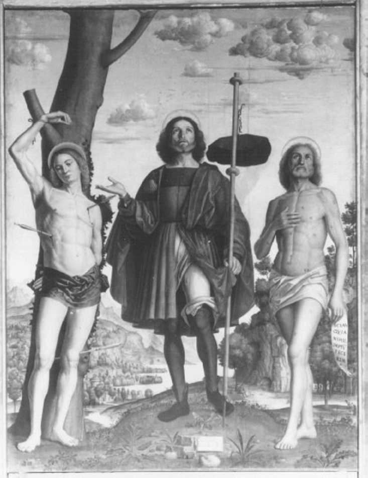 Santi (dipinto) di Girolamo dai Libri (attribuito) (sec. XVI)