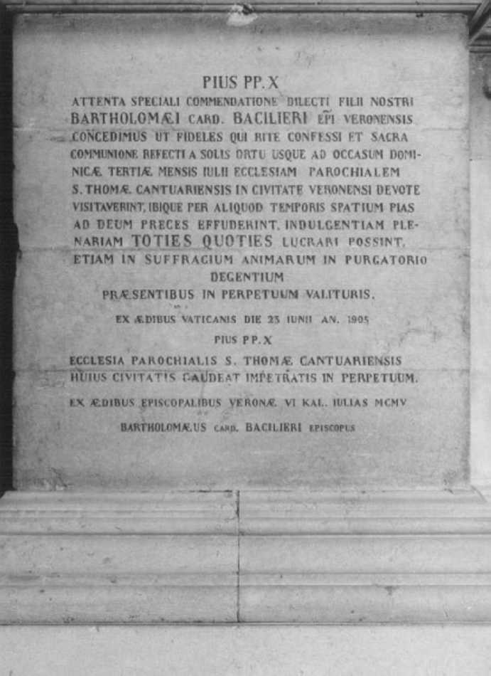 lapide - ambito veneto (sec. XX)