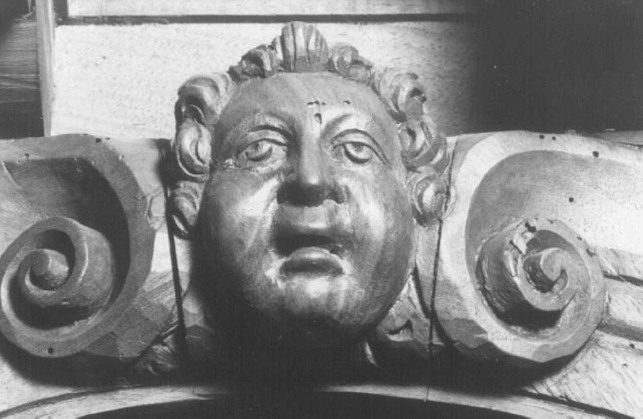 mascherone (rilievo, elemento d'insieme) - ambito veneto (fine sec. XVI)