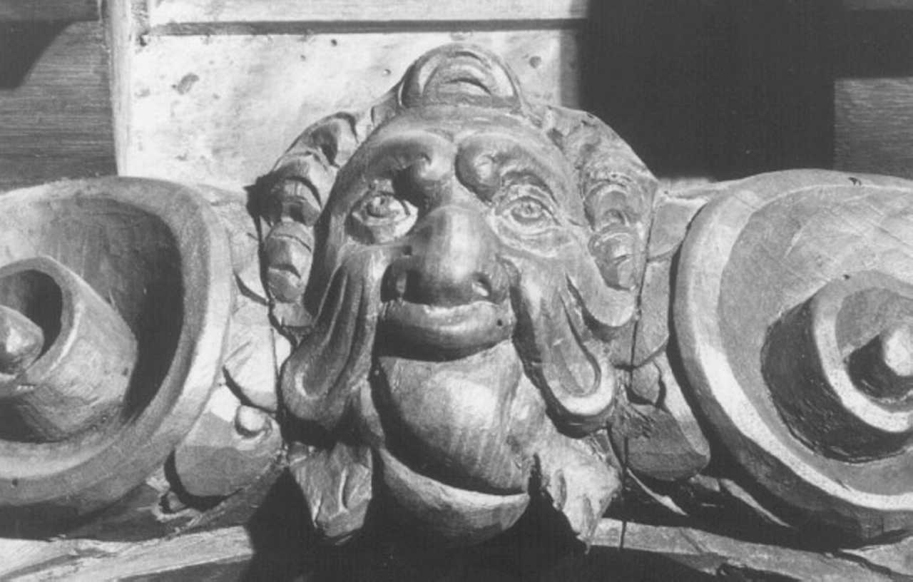 mascherone (rilievo, elemento d'insieme) - ambito veneto (fine sec. XVI)