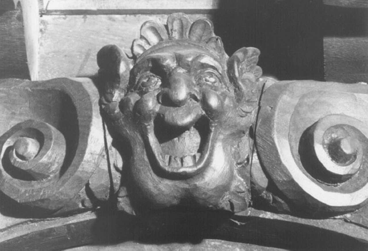 mascherone (rilievo, elemento d'insieme) - ambito veneto (fine sec. XVI)