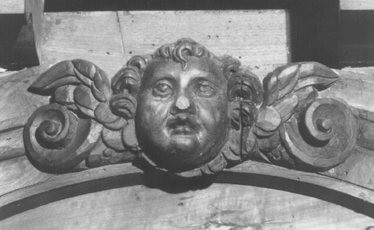 cherubino (rilievo, elemento d'insieme) - ambito veneto (fine sec. XVI)