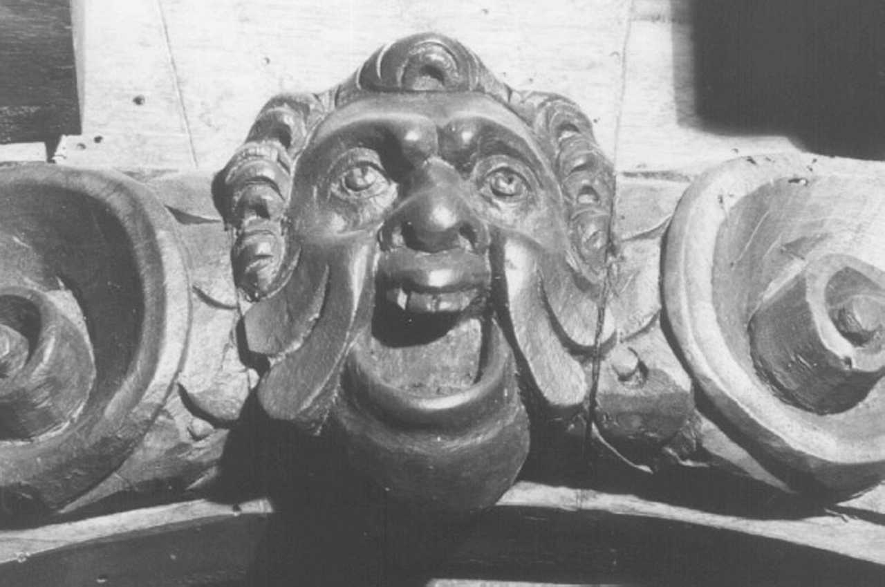 mascherone (rilievo, elemento d'insieme) - ambito veneto (fine sec. XVI)