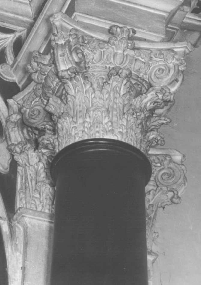 capitello, elemento d'insieme - ambito veneto (prima metà sec. XVII)