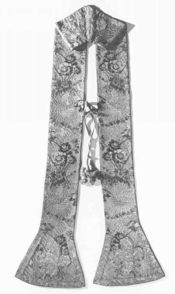 stola, elemento d'insieme - manifattura francese (sec. XVIII)