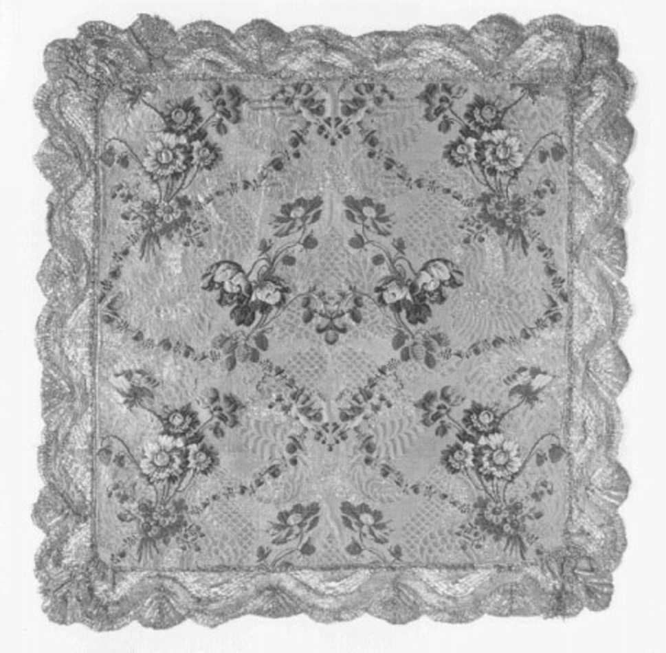 velo di calice, elemento d'insieme - manifattura francese (sec. XVIII)