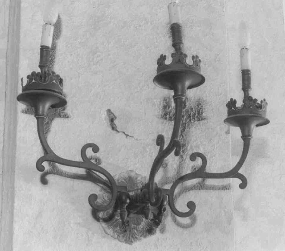 candeliere da parete, serie - ambito veronese (sec. XIX)