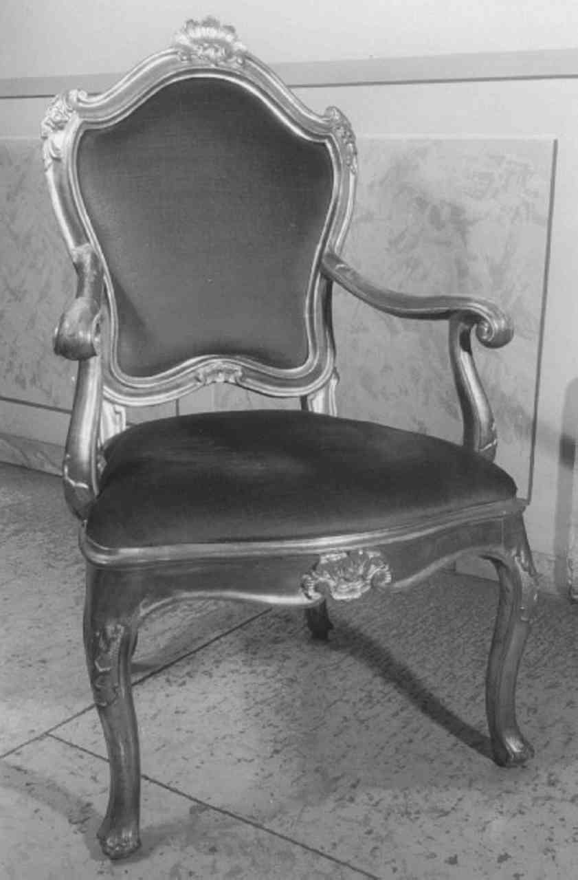 poltroncina, serie - ambito veneto (seconda metà sec. XVIII)