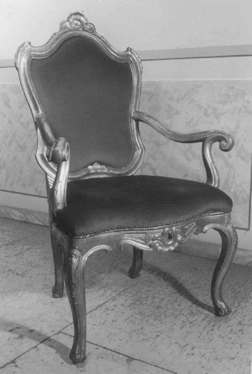 poltroncina - ambito veneto (seconda metà sec. XVIII)