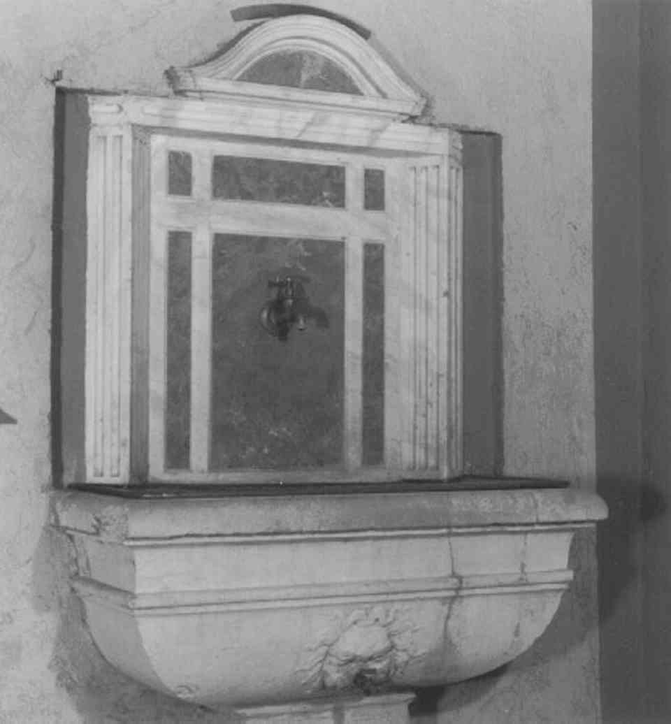 lavabo da sacrestia - ambito veronese (sec. XVIII)