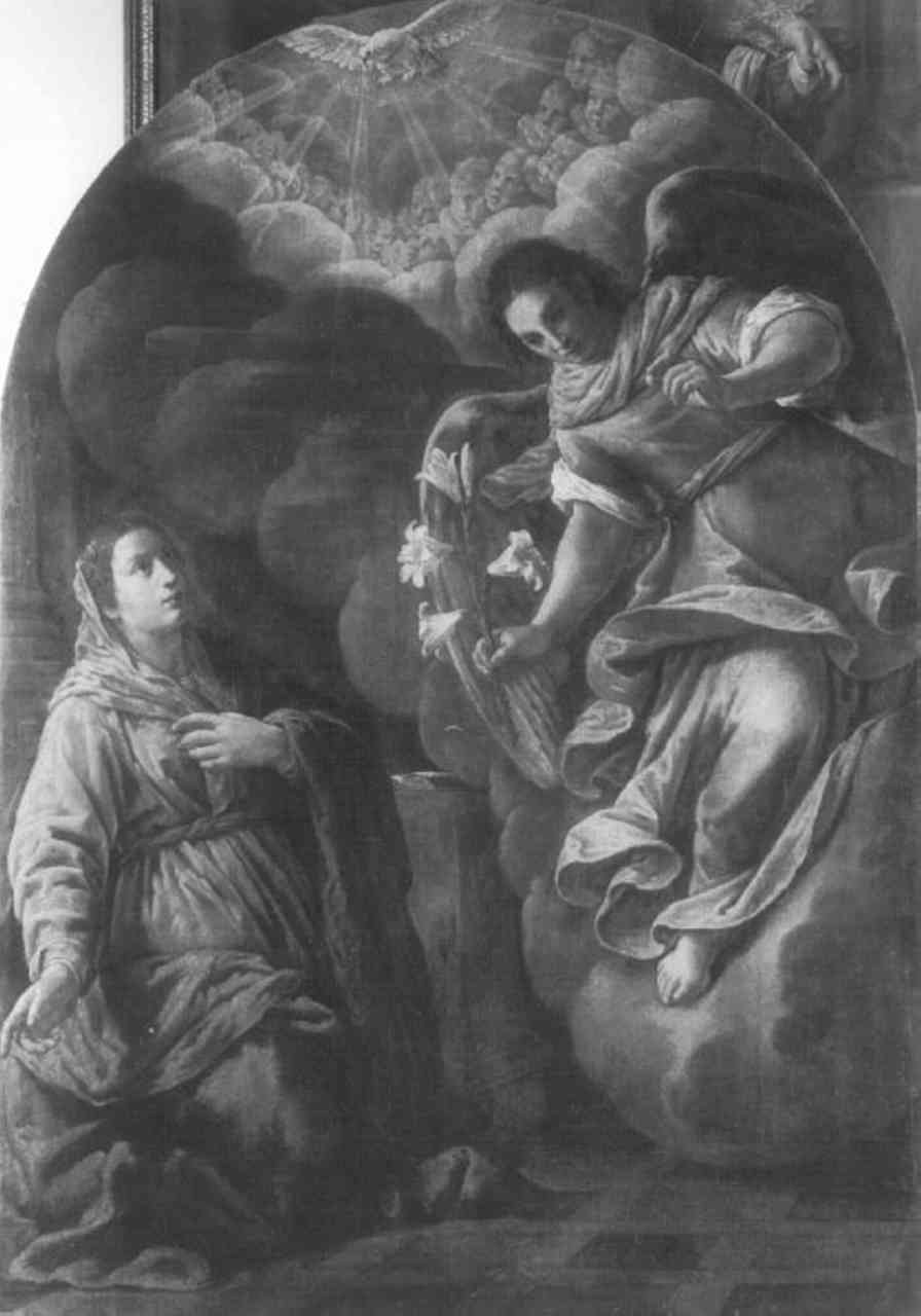 Annunciazione (dipinto) di Bassetti Marcantonio (sec. XVII)