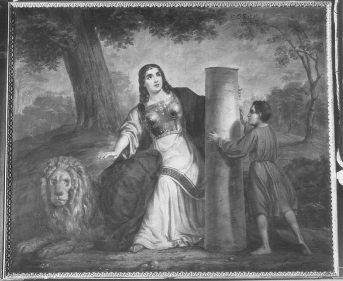 allegoria della Fortezza (dipinto) di Santi Sebastiano (attribuito) (prima metà sec. XIX)