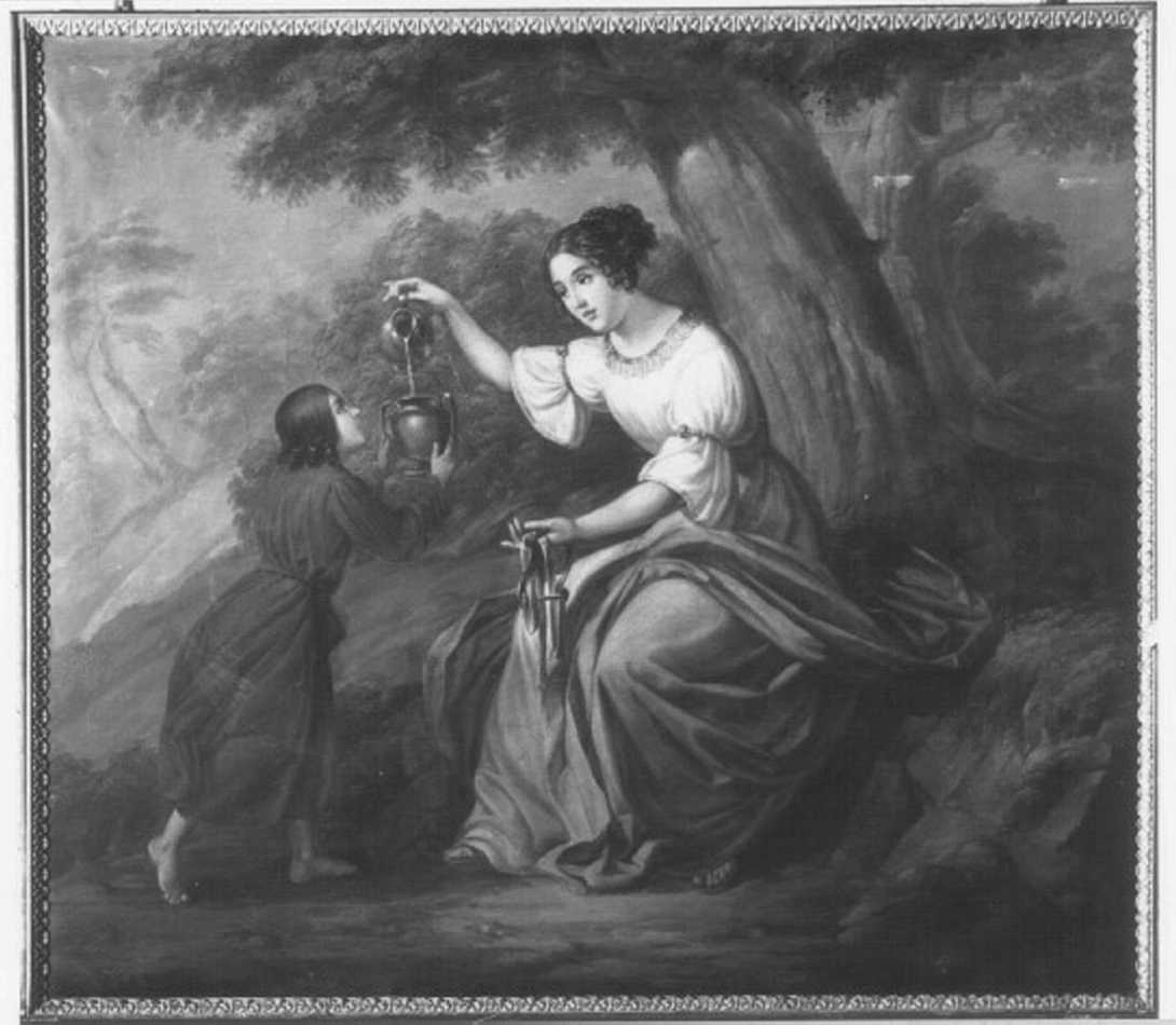 Temperanza (dipinto) di Santi Sebastiano (attribuito) (prima metà sec. XIX)
