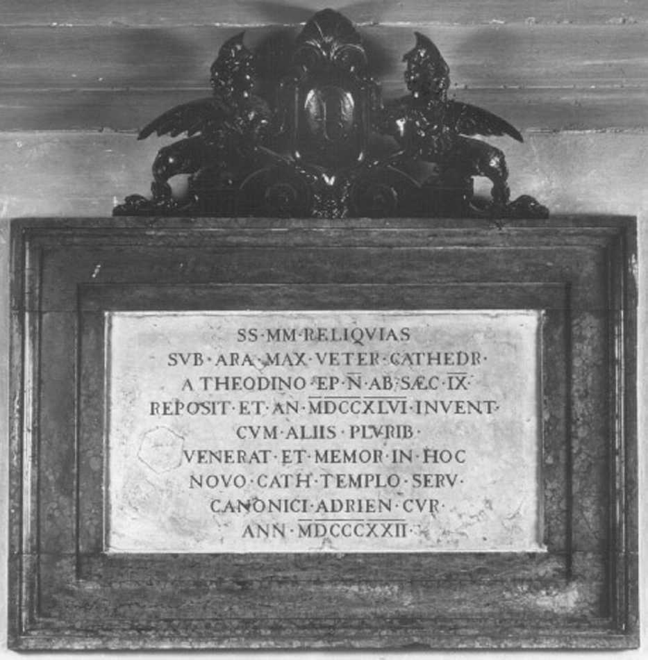 lapide commemorativa - ambito veneto (sec. XIX)