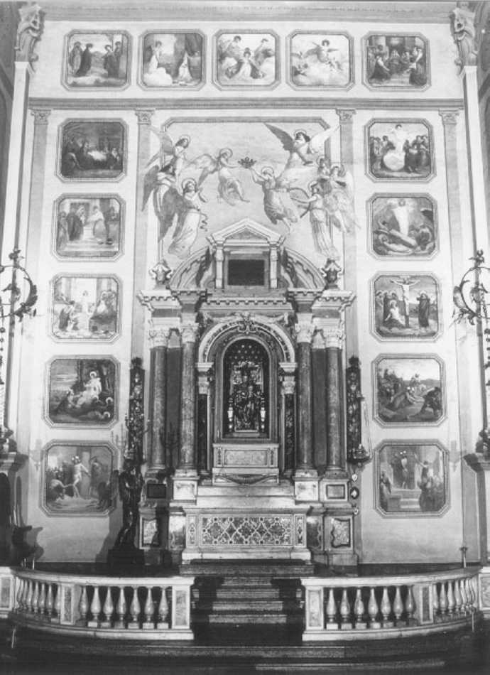 misteri del rosario (dipinto, serie) di Manzoni Giacomo (attribuito) (seconda metà sec. XIX)