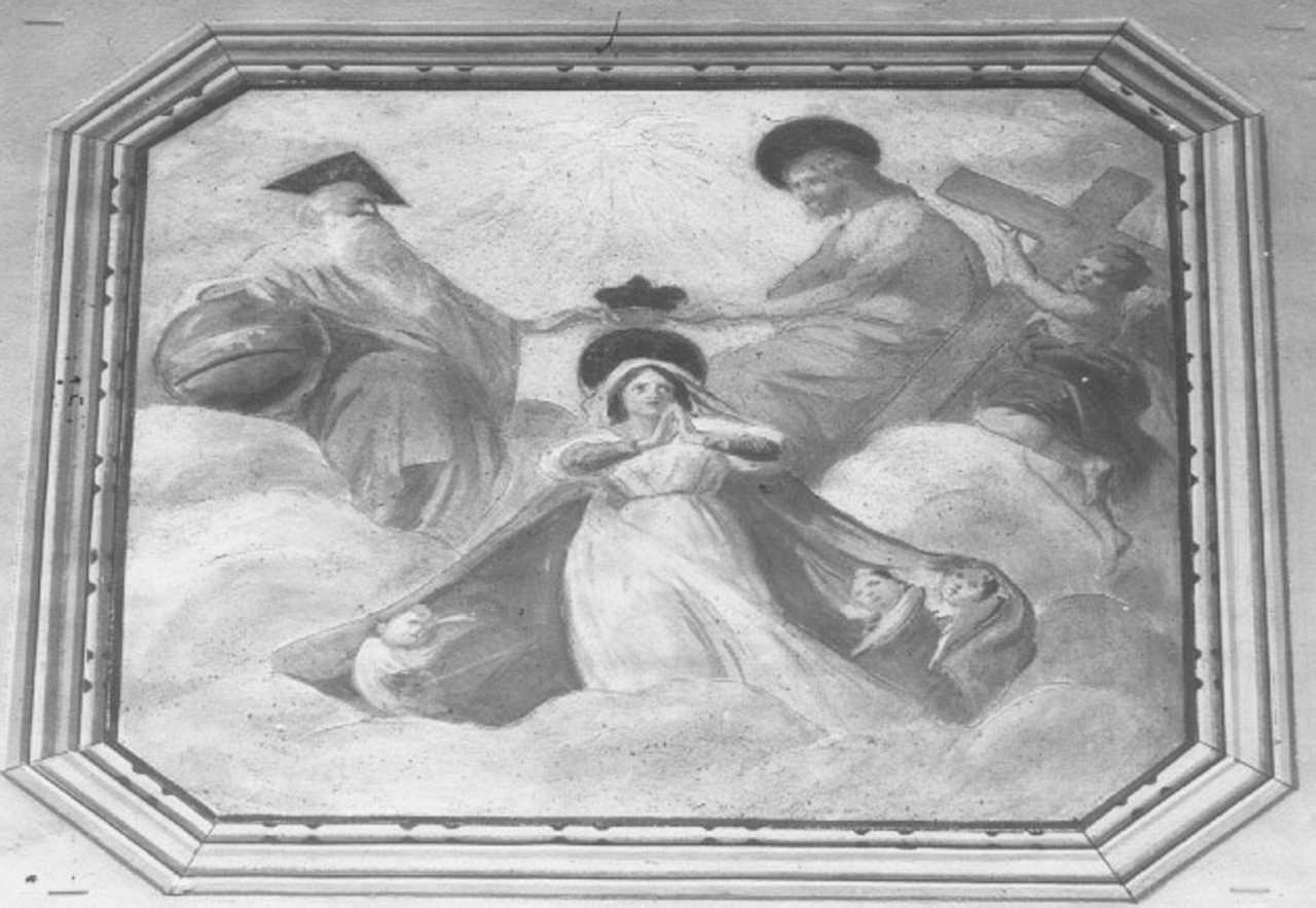 Incoronazione della Madonna (dipinto) di Manzoni Giacomo (attribuito) (seconda metà sec. XIX)