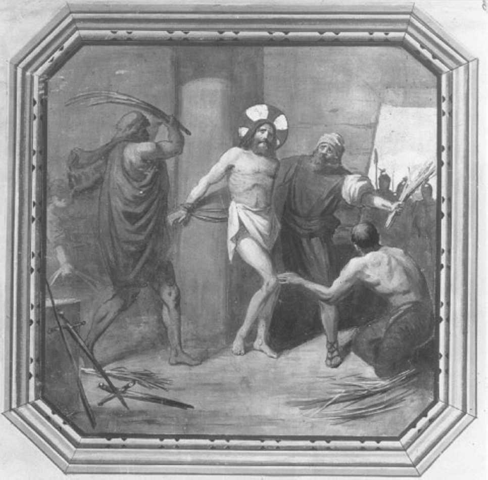 flagellazione di Cristo (dipinto) di Manzoni Giacomo (attribuito) (seconda metà sec. XIX)