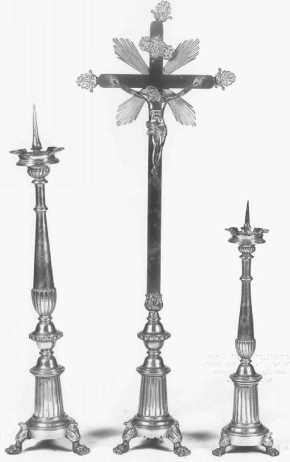 croce d'altare, serie - ambito veneto (prima metà sec. XIX)