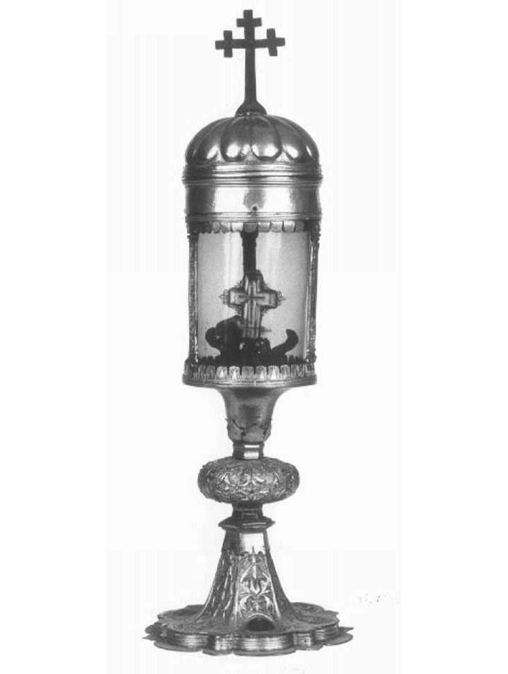 fiala di pellegrinaggio - ambito veneto (sec. XV)