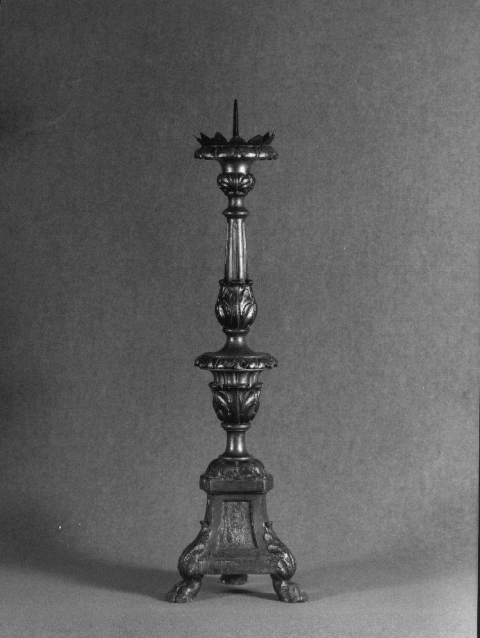 candeliere d'altare, serie - ambito veneto (sec. XIX)