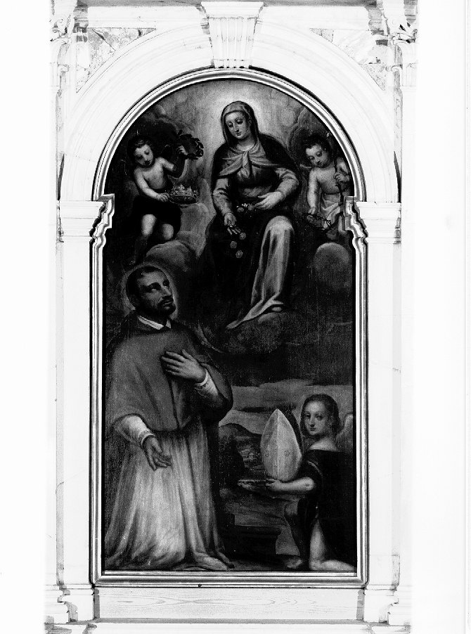 San Carlo Borromeo (pala d'altare) di Maganza Vincenzo (sec. XVII)
