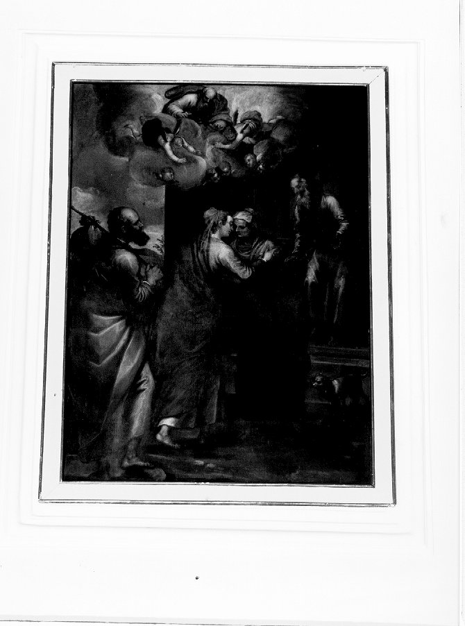 visitazione (dipinto) di Maganza Alessandro (fine sec. XVI)