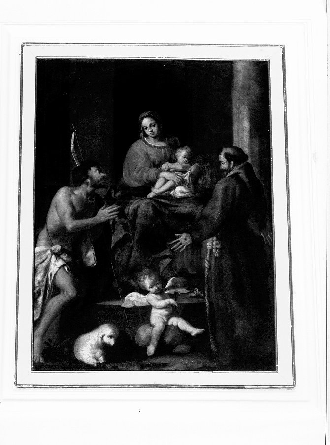 Madonna con Bambino e Santi (dipinto) - ambito veneto (sec. XVII)