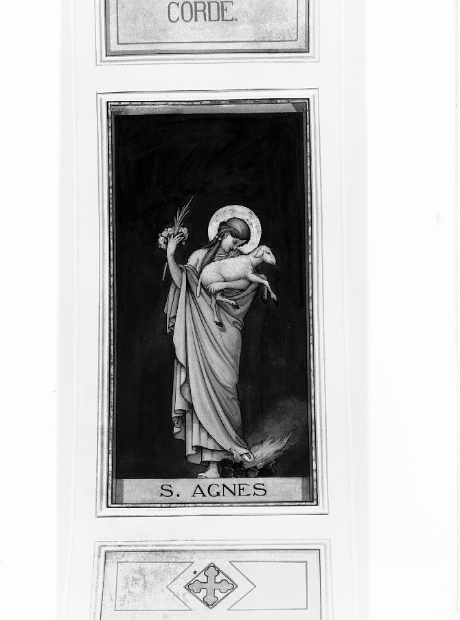 Sant'Agnese (dipinto) di Pupin Valentino (sec. XX)