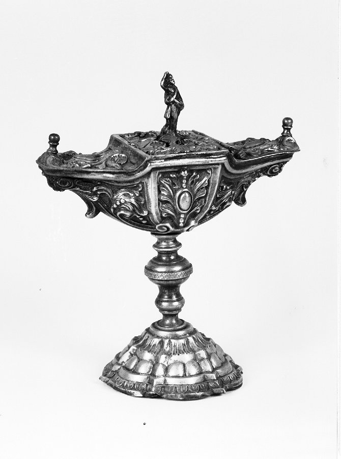 navicella portaincenso - a lucerna - ambito vicentino (sec. XX)