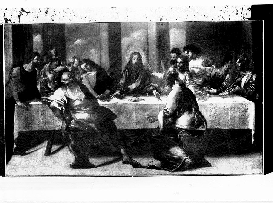 ultima cena (dipinto) di Maffei Francesco (sec. XVII)