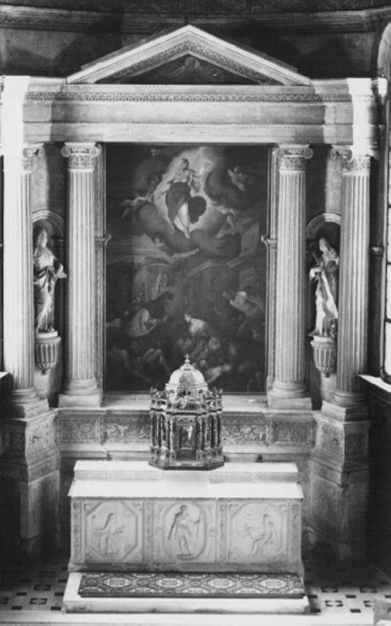 altare maggiore di Giovanni Di Giacomo Da Porlezza (bottega) (terzo quarto sec. XVI)