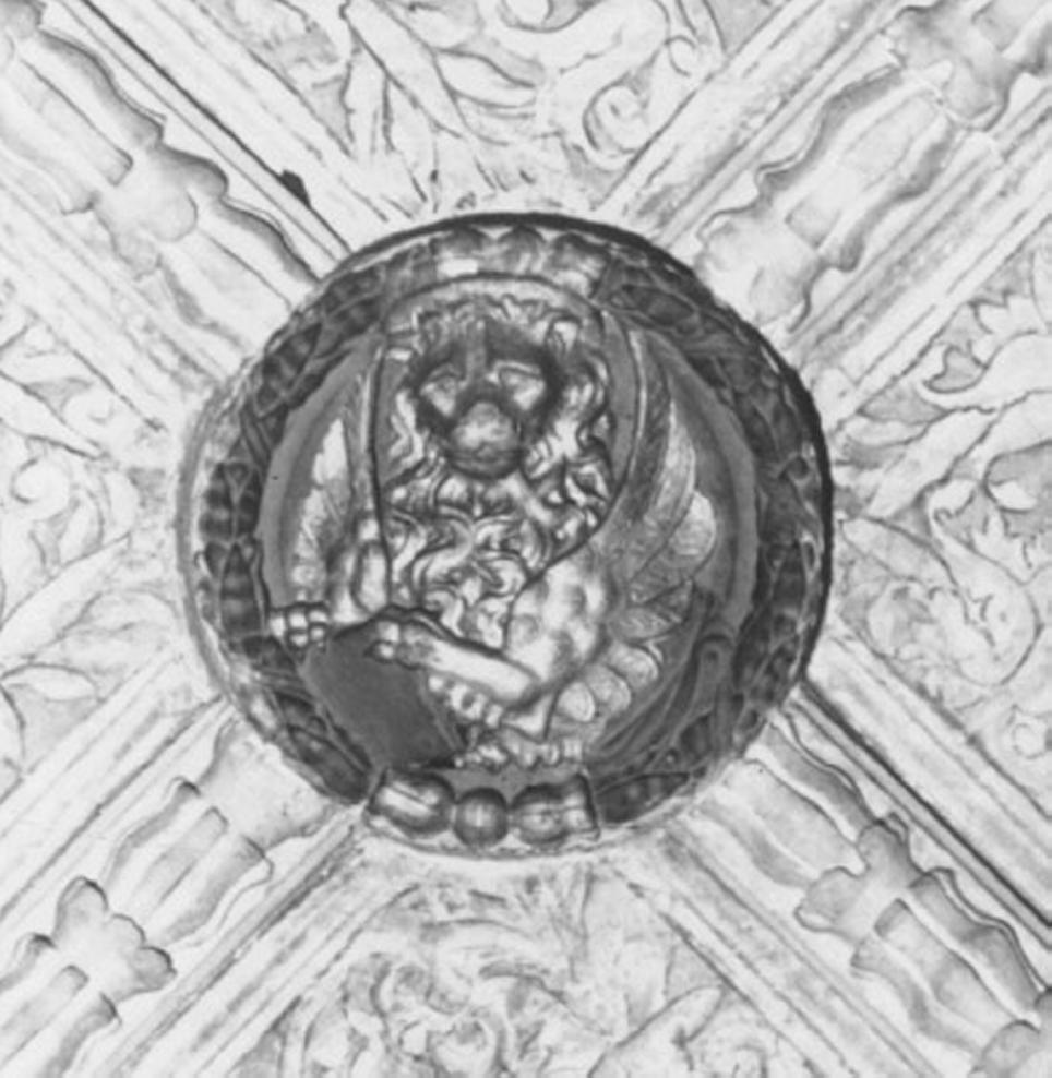 simbolo di San Marco: leone (chiave di volta) - ambito veneto (secc. XV/ XVI)