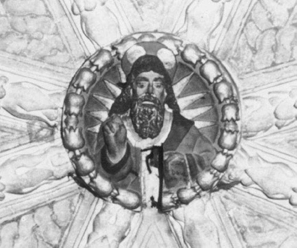 Dio Padre benedicente (chiave di volta) - ambito veneto (secc. XV/ XVI)