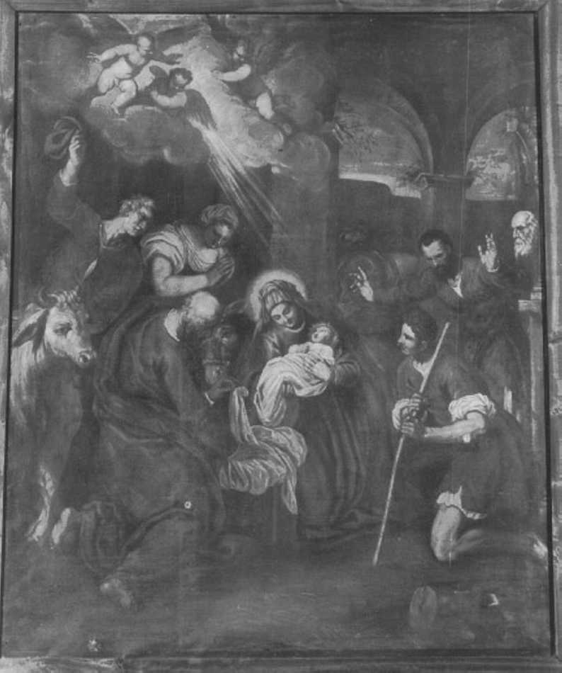adorazione dei pastori (dipinto) - ambito veneto (secc. XVI/ XVII)