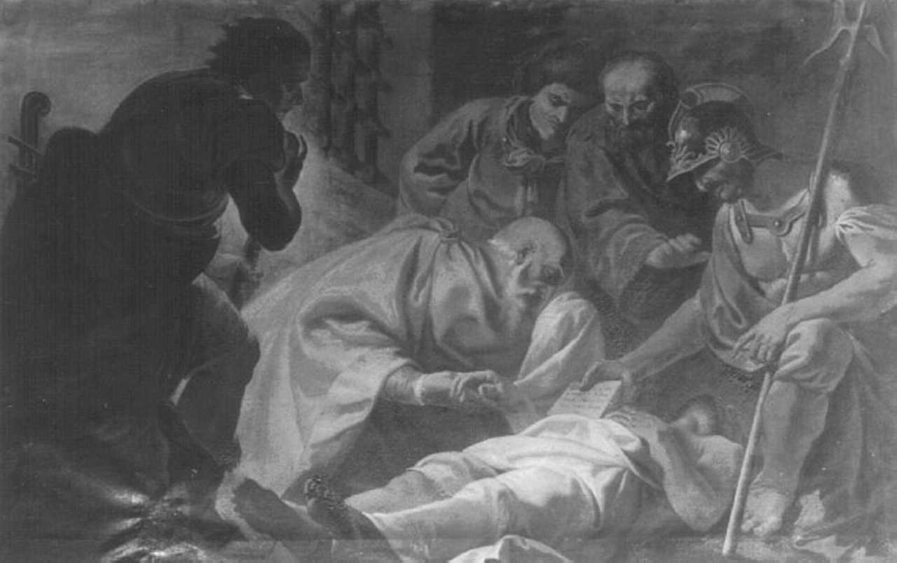 morte di San Rocco, San Rocco (dipinto) di Sandri Stefano (sec. XVIII)