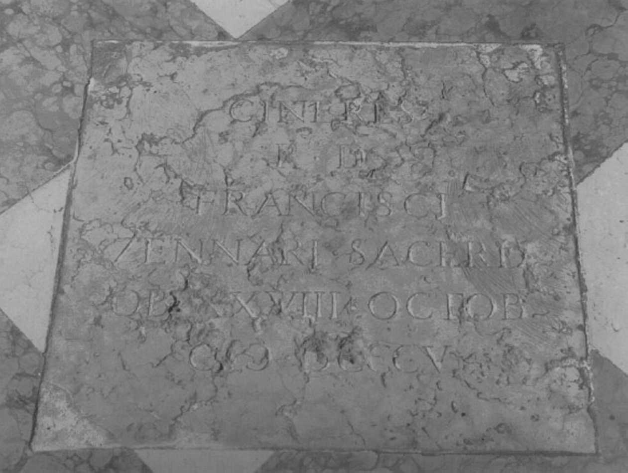 lapide tombale - ambito veneto (sec. XIX)