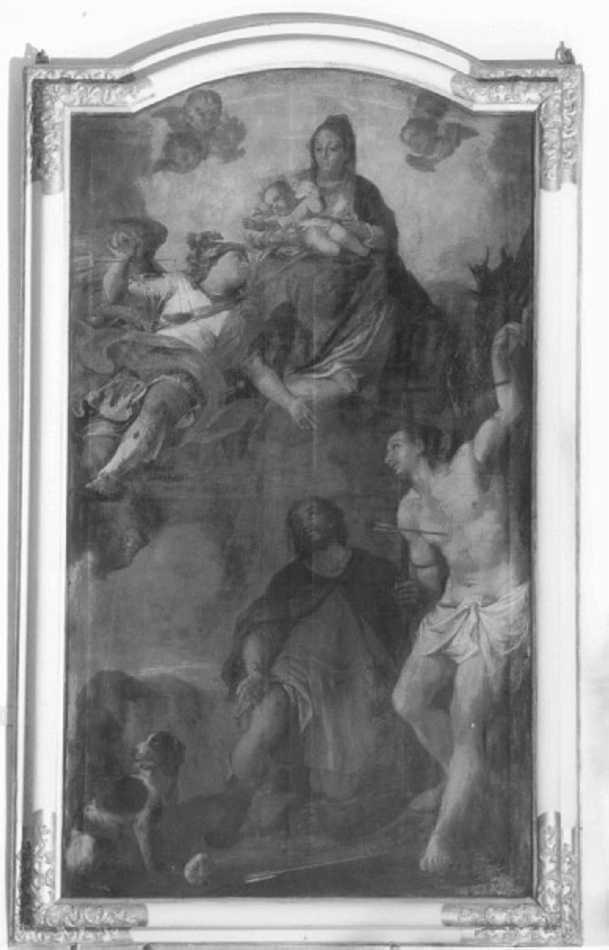 Madonna con Bambino in gloria (dipinto) di Murari Giovanni (sec. XVIII)