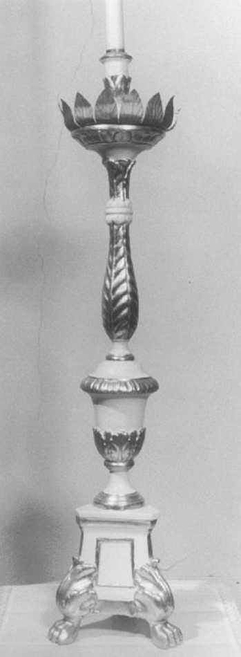 candeliere d'altare - ambito veneto (prima metà sec. XIX)