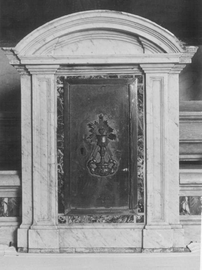 tabernacolo - a frontale architettonico di Trezza Luigi, Beltrame (bottega) (sec. XIX)