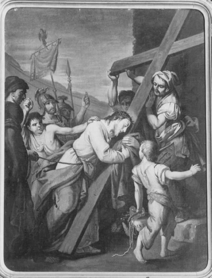 Cristo caricato della croce (dipinto) di Recchia Angelo (sec. XIX)