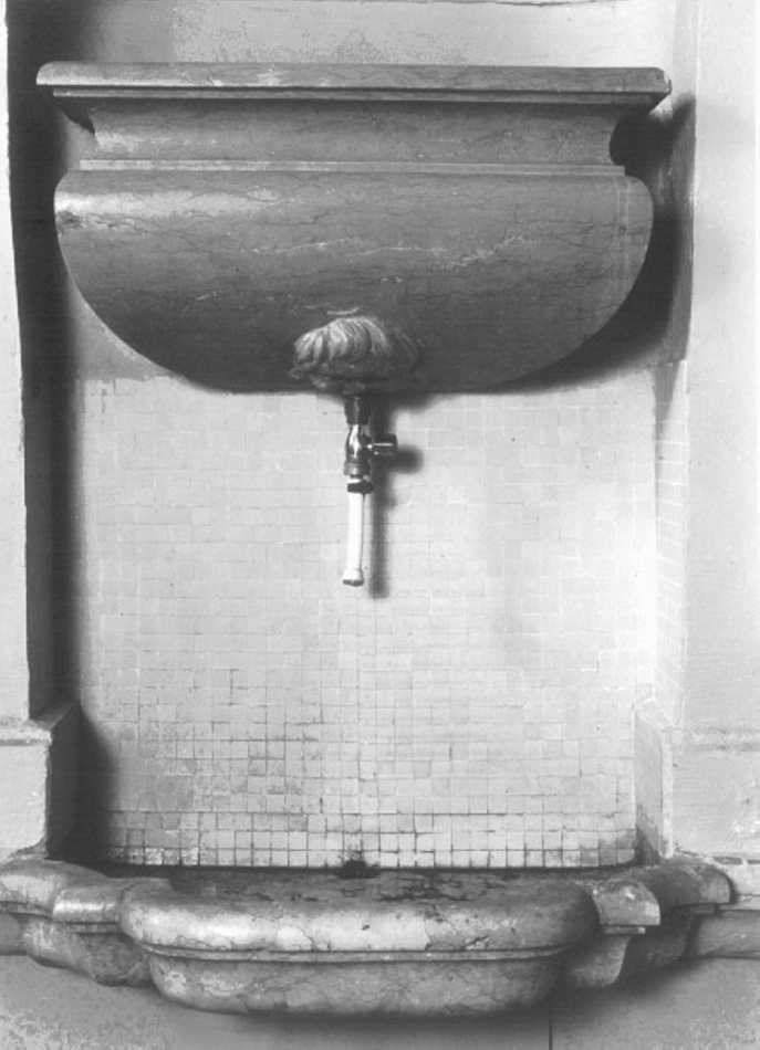 lavabo - ambito veneto (sec. XVIII)