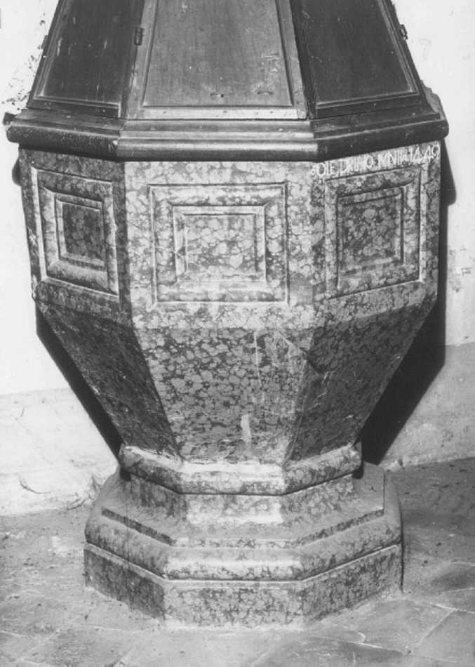 fonte battesimale - ambito veronese (sec. XV)