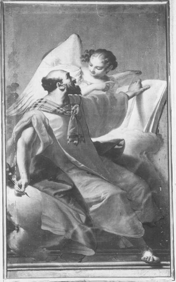 San Matteo e l'angelo (dipinto) di Ugolini Agostino (sec. XIX)