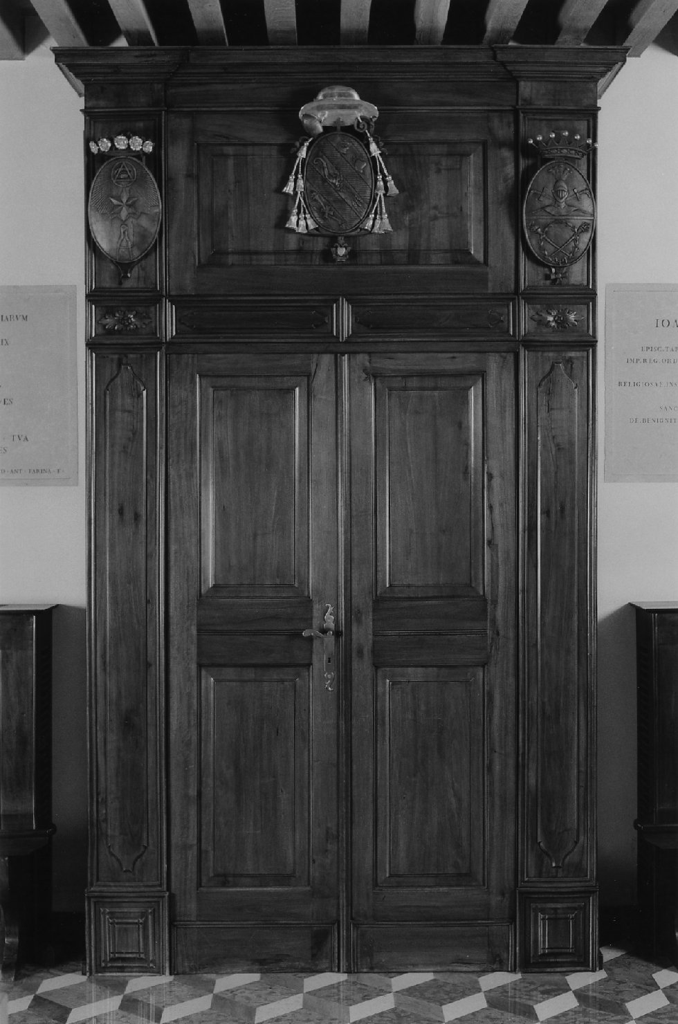 bussola d'ingresso - bottega vicentina (sec. XIX)