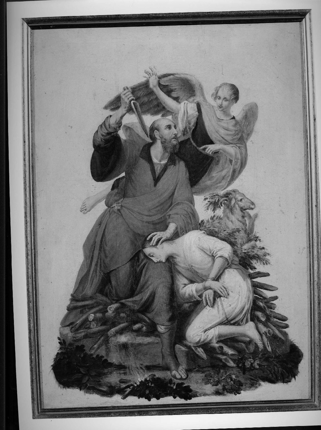 sacrificio di Isacco (dipinto, elemento d'insieme) di Caliari Giovanni (sec. XIX)