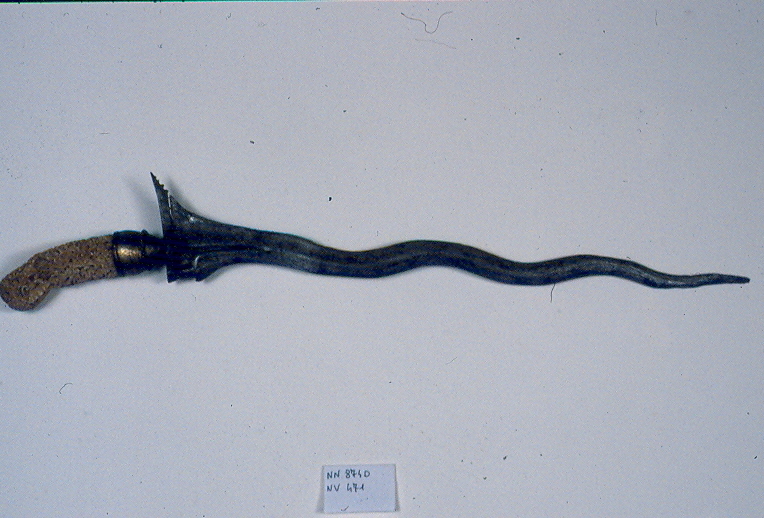 pugnale, opera isolata - manifattura di Giava (secc. XVII/ XIX)